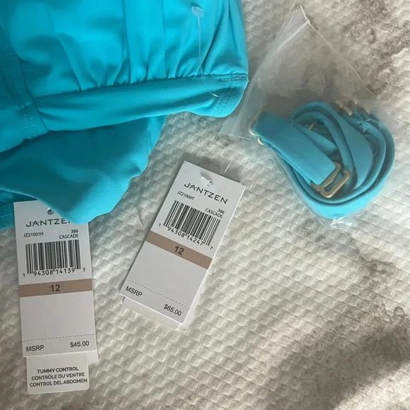 Jantzen Vamp Bandeau Tankini Top and Bikini Bottom Size 12 - Picture 7 of 7